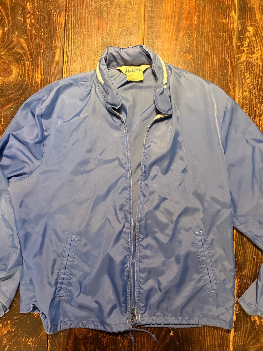 Vintage 80s Blue Men’s Windbreaker Jacket